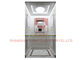 El elevador parte el piso del PVC del diseño interior del elevador del chalet con la luz del acero inoxidable/del tubo